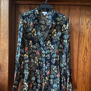 Vibrant foral long tunic